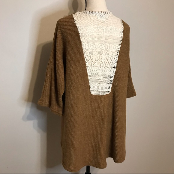 Umgee Open Cardigan Lace Sweater Hi Low Size Small / Medium - Picture 9 of 12
